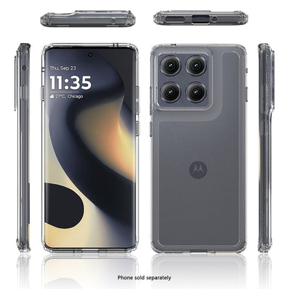 Motorola Edge (2025) Clear Case - Anti-Slip Grip Closed-Button Design | Venture Series