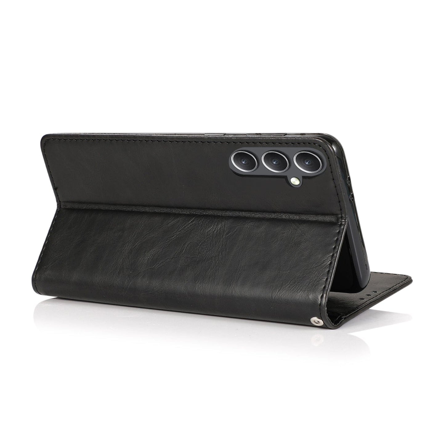 SaharaCase - Indy Series Wallet Case for Samsung Galaxy S24 FE - Scorpion Black