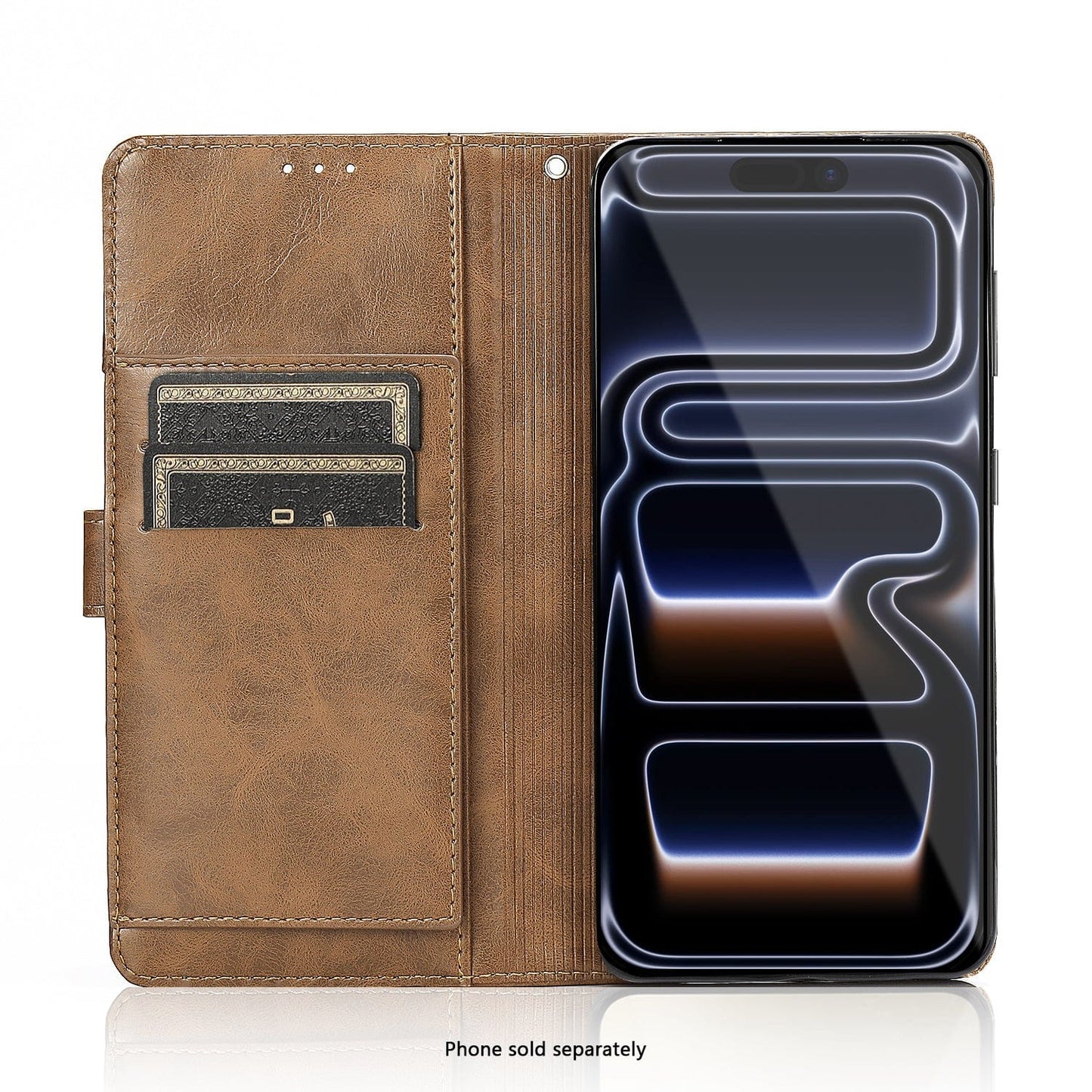 iPhone 17 Pro Case - Leather Folio Wallet | Indy Series