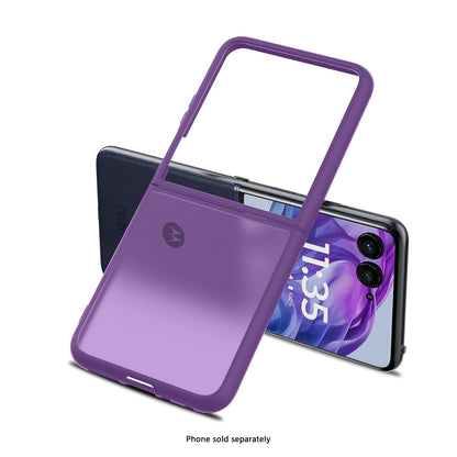 Motorola Razr+ (2025) Frosted Clear Semi-Transparent Back Cover - Closed-Button Design | Venture Series