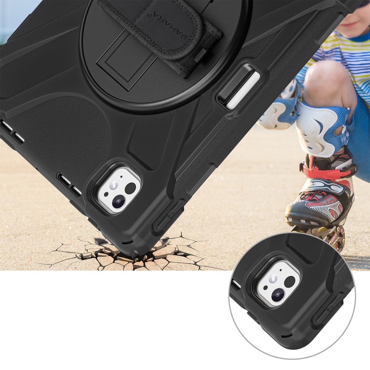 iPad Pro 11" (M4 2024 / M5 2025) Case - Heavy-Duty with Hand Strap | Raider-X Series