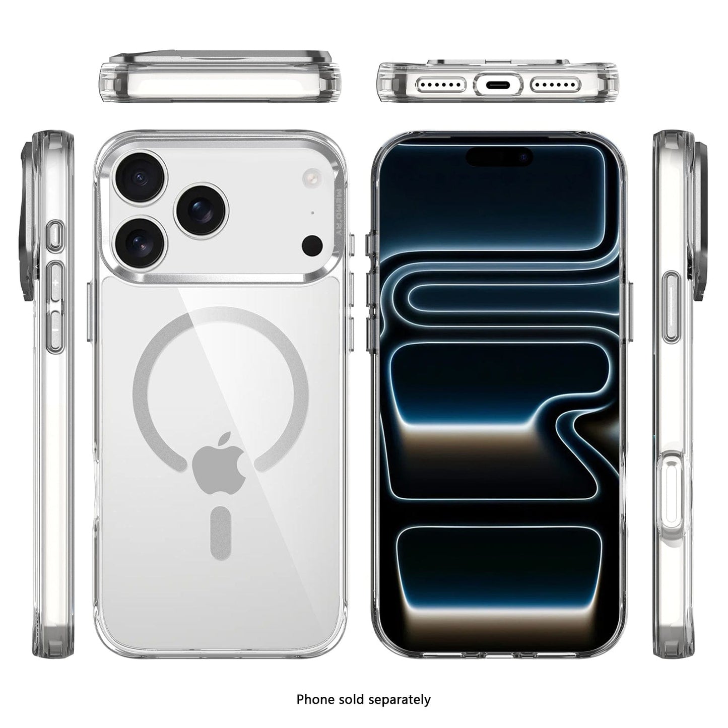 Venture Series Kickstand Case Compatible with Magsafe for Apple iPhone 17 Pro Max - Clear