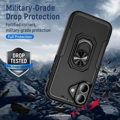 iPhone 17 Heavy Duty Case with Kickstand - Military Grade Protection, Anti-Slip Grip | Raider Series
