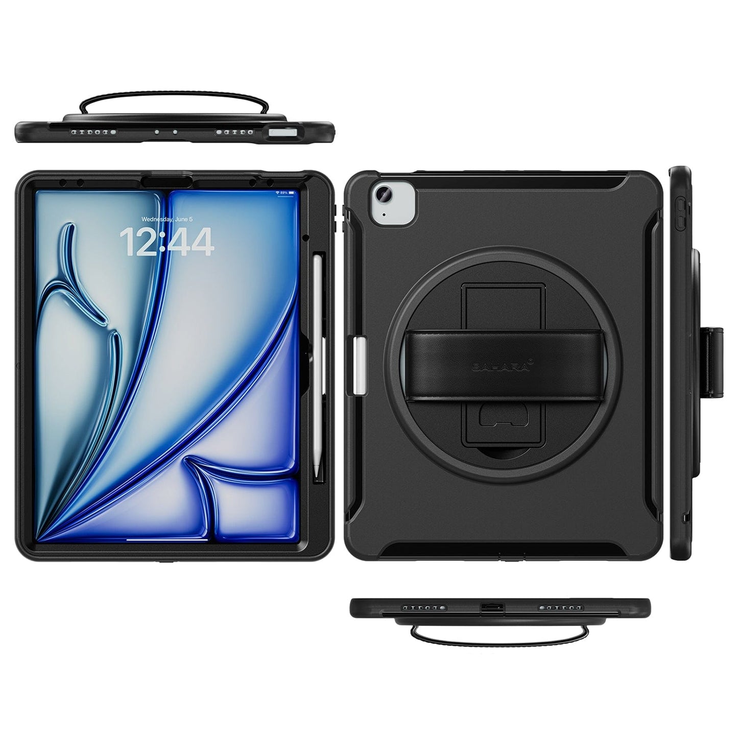 Raider Series Heavy Duty Hand Strap Case - Apple iPad Air 13" (M2 2024/M3 2025)