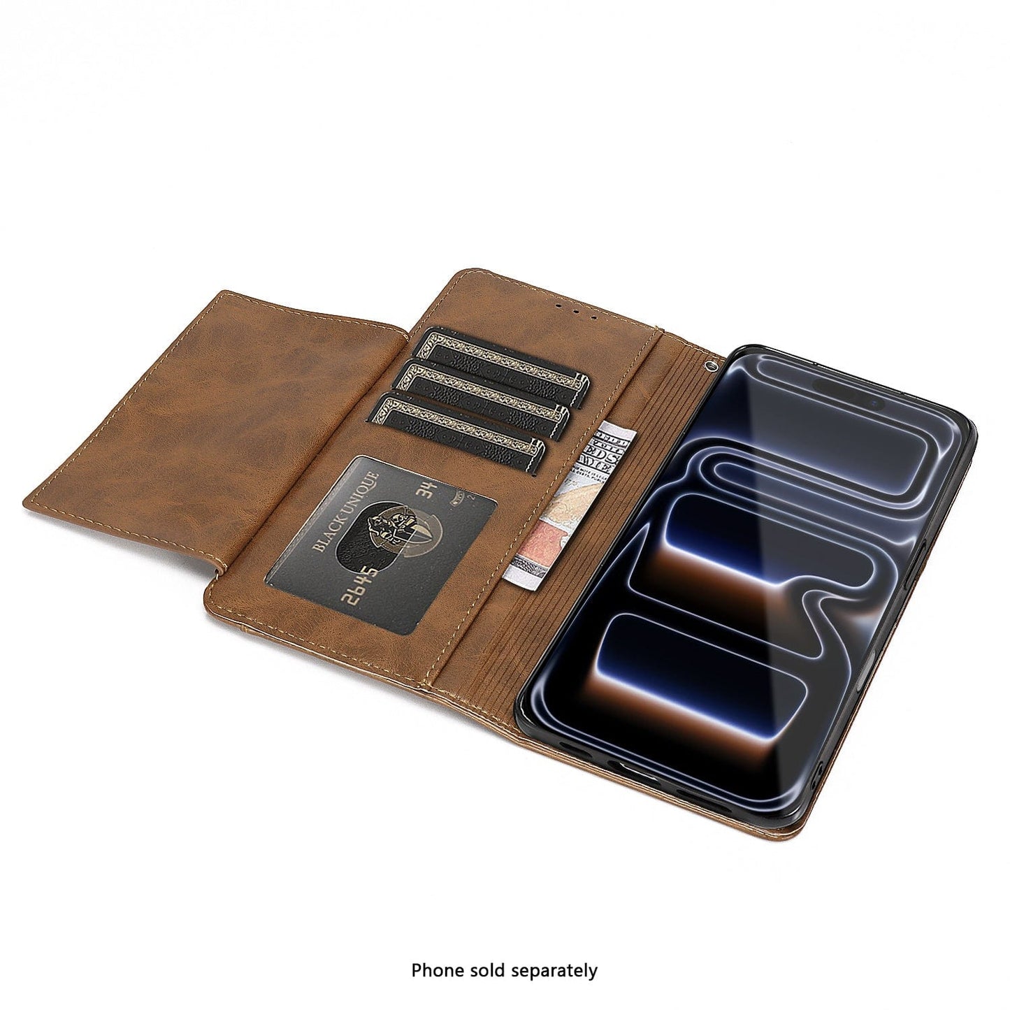 iPhone 17 Pro Max Case - Leather Folio Wallet | Indy Series