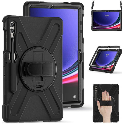 Raider X Series Heavy-Duty Hand Strap Case - Samsung Galaxy Tab S10+, Tab S9+, Tab S9 FE+, and Tab S8+