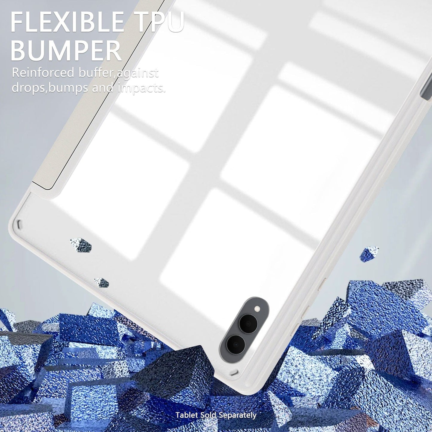 Samsung Galaxy Tab S11 Ultra Case - Folio Slim, Transparent Back | Venture Series