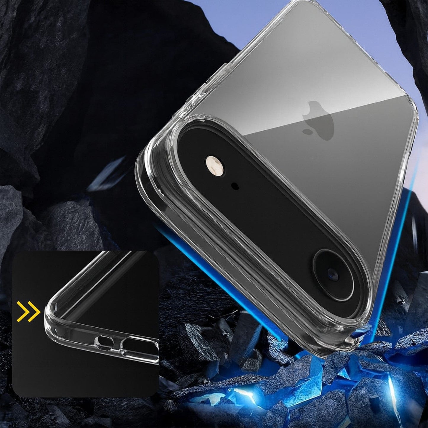 iPhone Air Clear Case - Anti-Slip Ergonomic Design | Venture Series