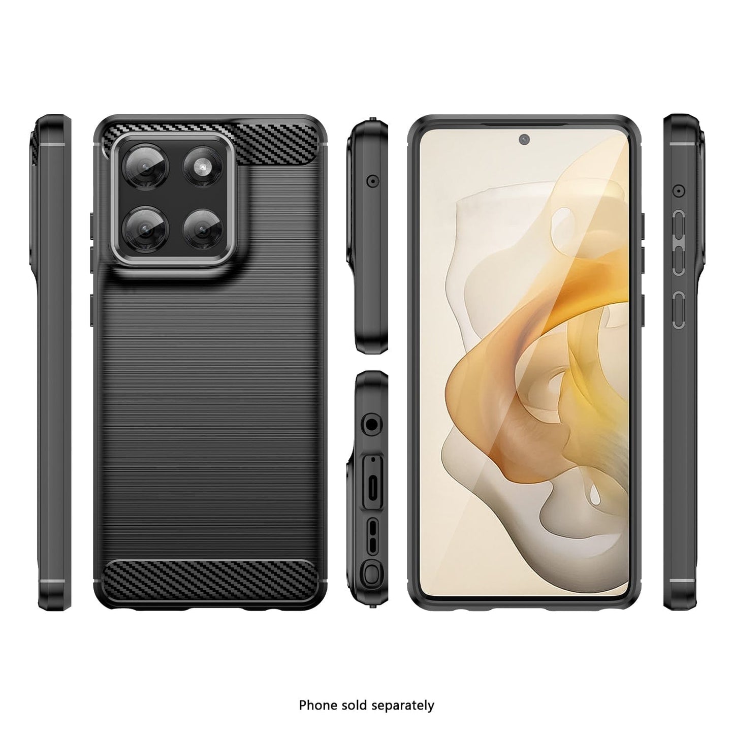 Venture Series Anti-Slip Case for Motorola G Stylus 5G (2025) - Scorpion Black