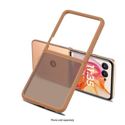 Motorola Razr Ultra (2025) Frosted Clear Semi-Transparent Back Cover - Closed-Button Design | Venture Series