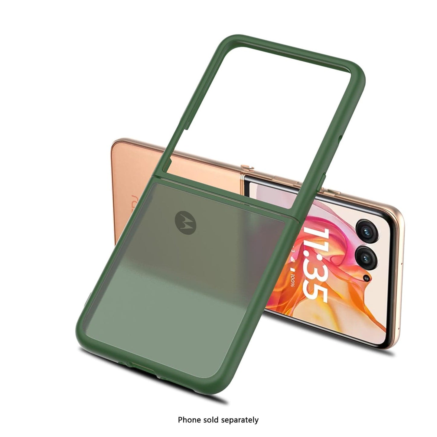 Motorola Razr Ultra (2025) Frosted Clear Semi-Transparent Back Cover - Closed-Button Design | Venture Series