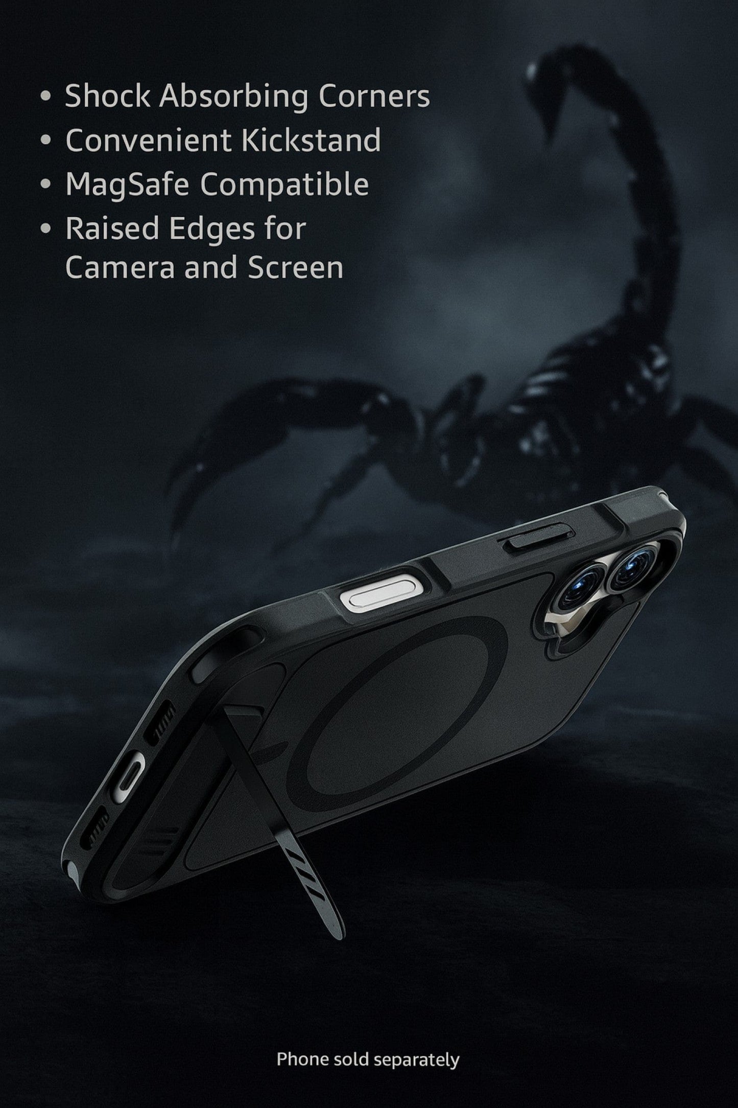 iPhone 17 Kickstand Case - Anti-Slip, Durable, and Magsafe Compatible Design | Venture Series