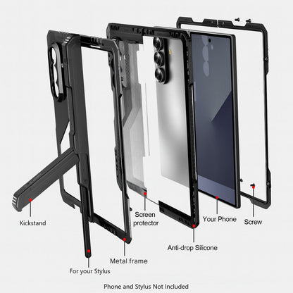 Samsung Galaxy Z Fold7 Case – Heavy-Duty Kickstand with Screen Protector | Raider Series