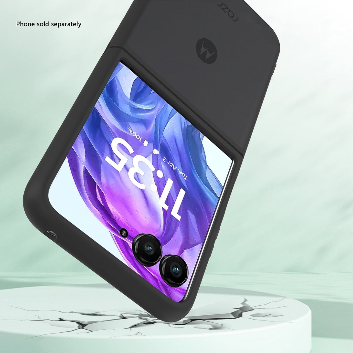 Motorola Razr+ (2025) Frosted Clear Semi-Transparent Back Cover - Closed-Button Design | Venture Series