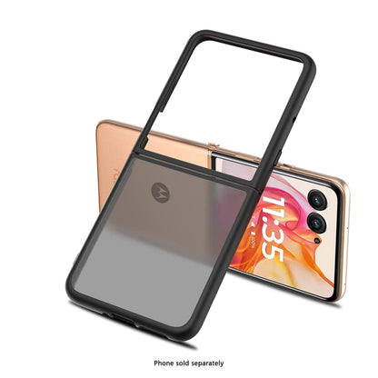 Motorola Razr Ultra (2025) Frosted Clear Semi-Transparent Back Cover - Closed-Button Design | Venture Series