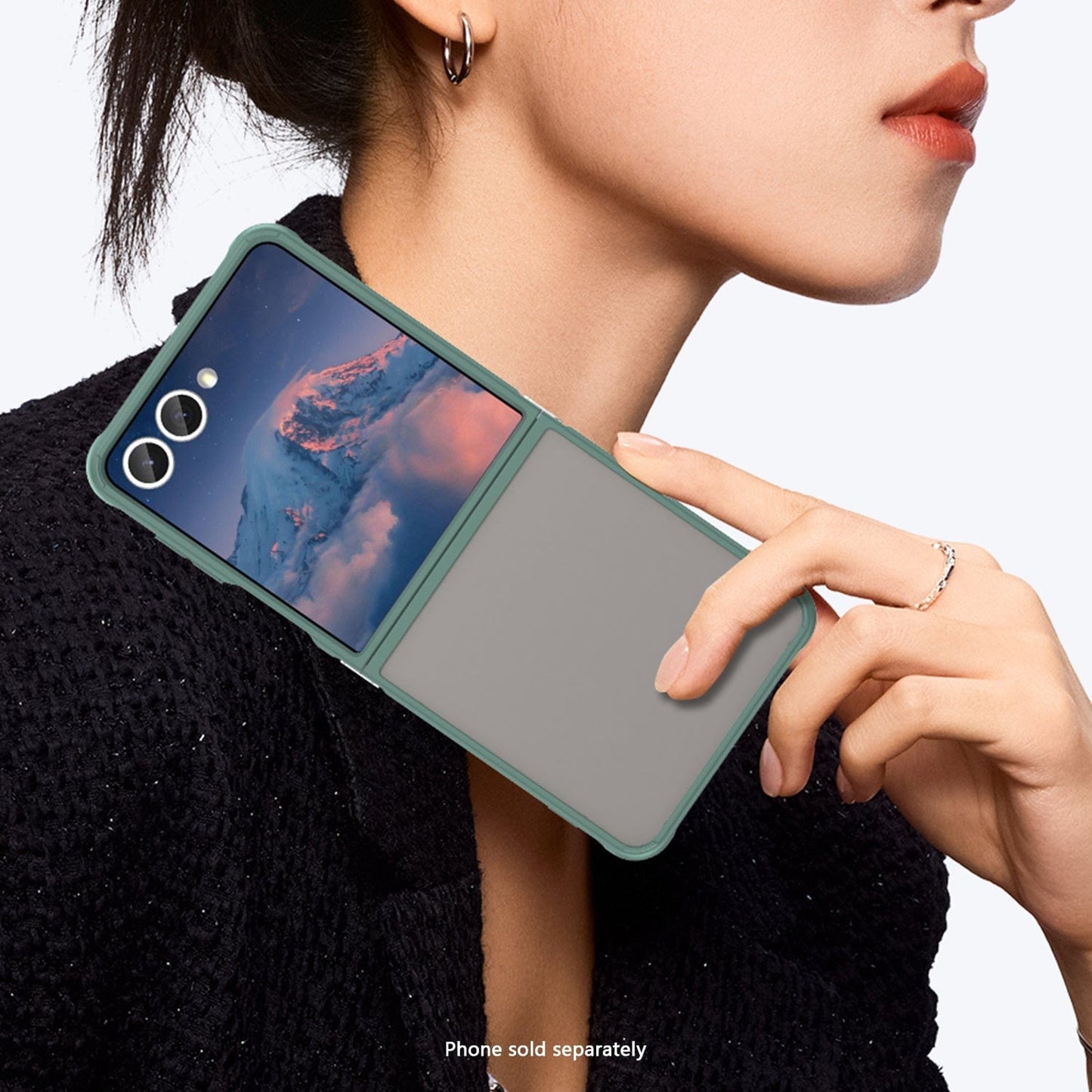 Samsung Galaxy Z Flip7 Semi Transparent Case - Anti-Slip Grip, Slim Design | Venture Series