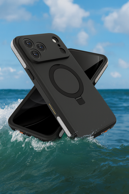 iPhone 17 Pro Waterproof Case - Built-In Kickstand, Integrated Screen and Camera Protection, Compatible with Magsafe | Oasis Series