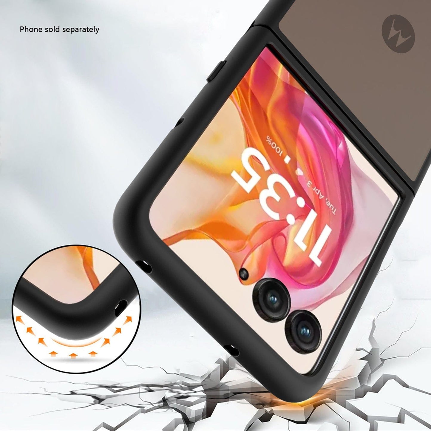 Motorola Razr Ultra (2025) Frosted Clear Semi-Transparent Back Cover - Closed-Button Design | Venture Series