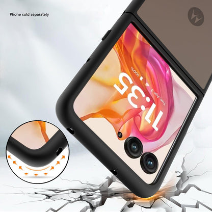 Motorola Razr Ultra (2025) Frosted Clear Semi-Transparent Back Cover - Closed-Button Design | Venture Series