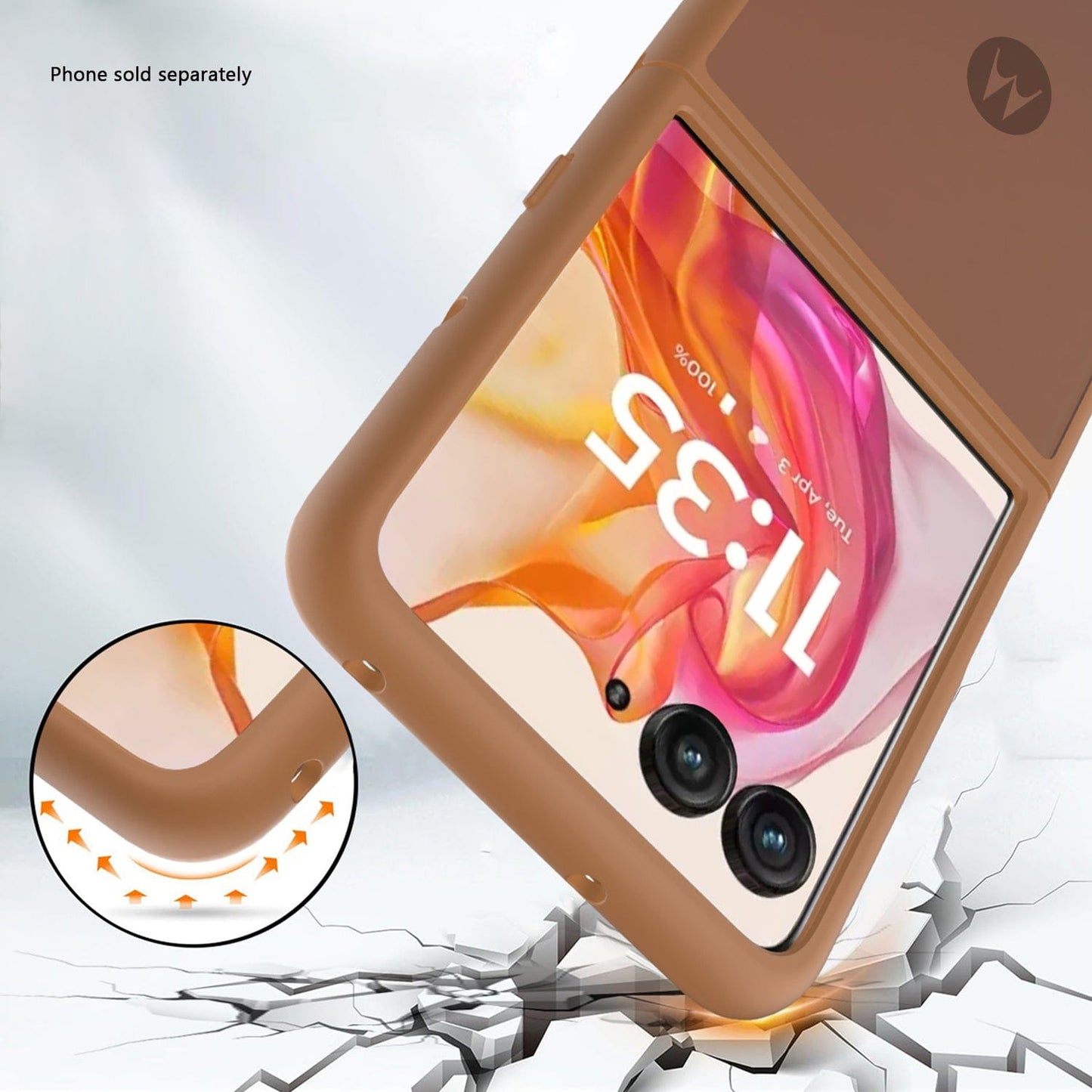 Motorola Razr Ultra (2025) Frosted Clear Semi-Transparent Back Cover - Closed-Button Design | Venture Series