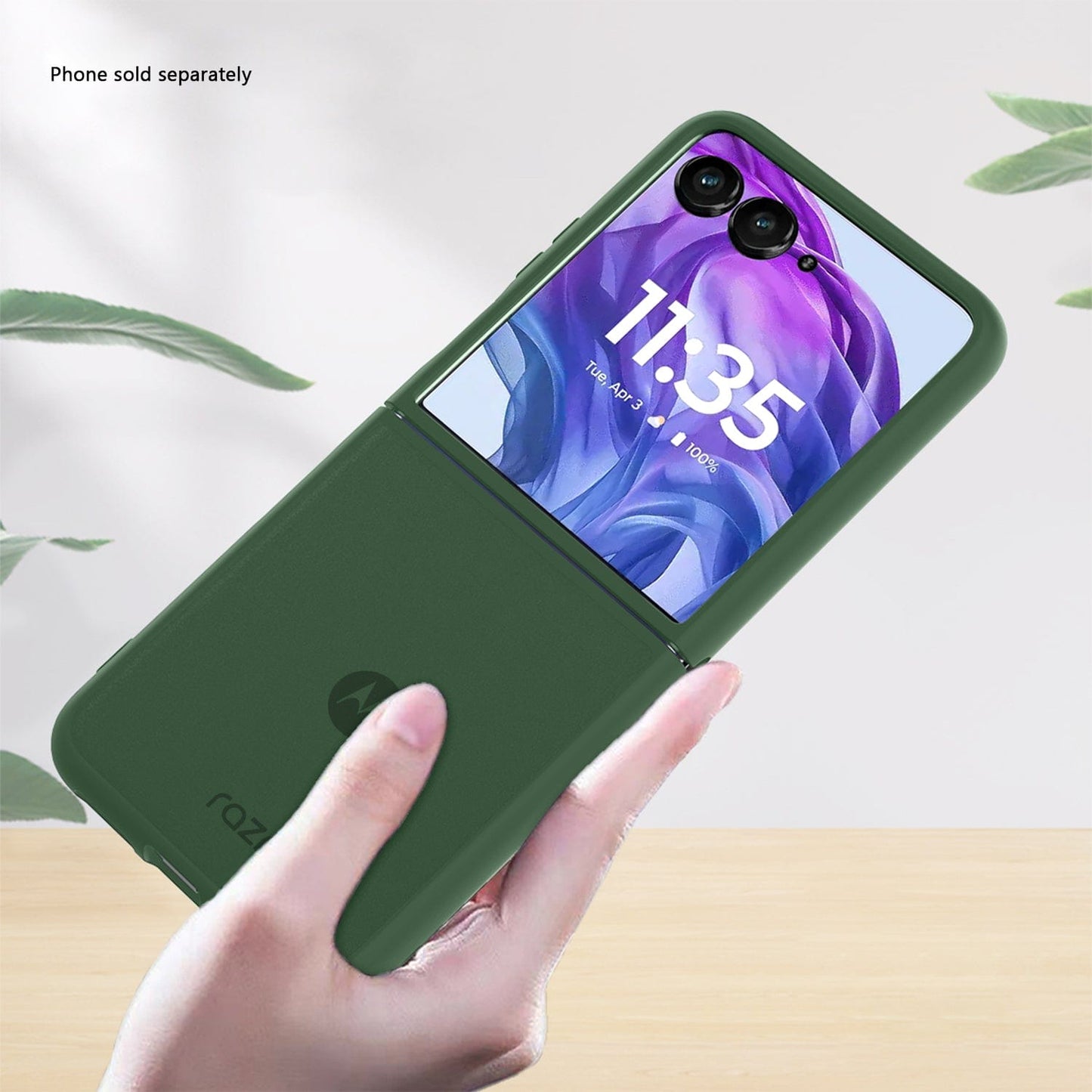 Motorola Razr+ (2025) Frosted Clear Semi-Transparent Back Cover - Closed-Button Design | Venture Series