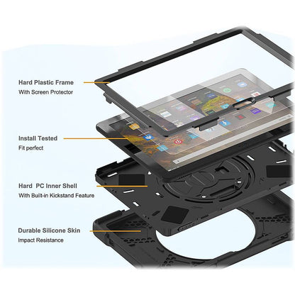 Raider X Series Heavy-Duty Hand Strap Case - Amazon Fire HD 10 (2021) and HD 10 Plus (2021)