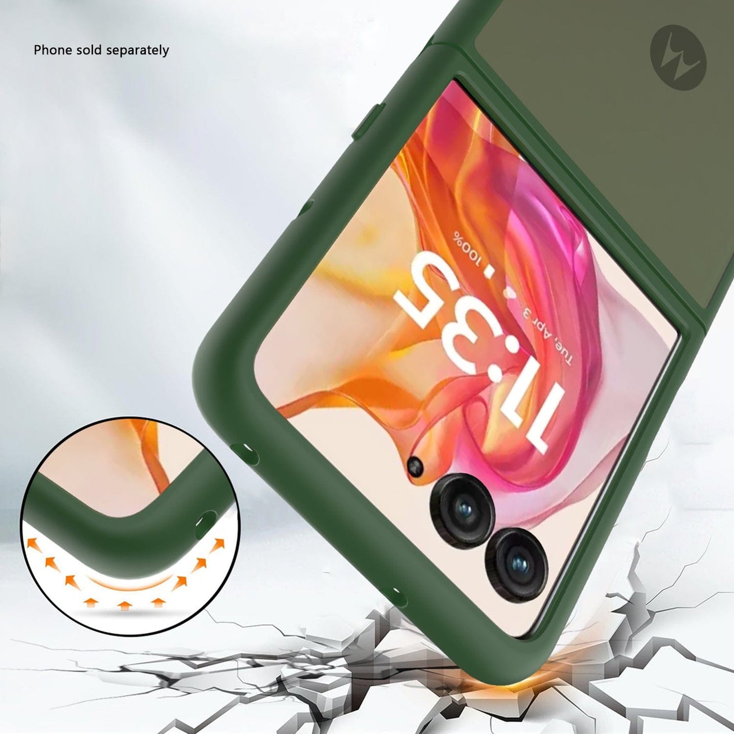 Motorola Razr Ultra (2025) Frosted Clear Semi-Transparent Back Cover - Closed-Button Design | Venture Series