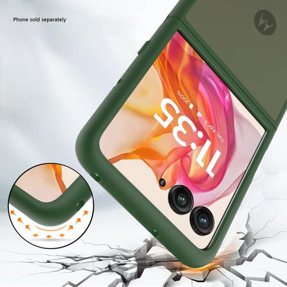 Motorola Razr Ultra (2025) Frosted Clear Semi-Transparent Back Cover - Closed-Button Design | Venture Series