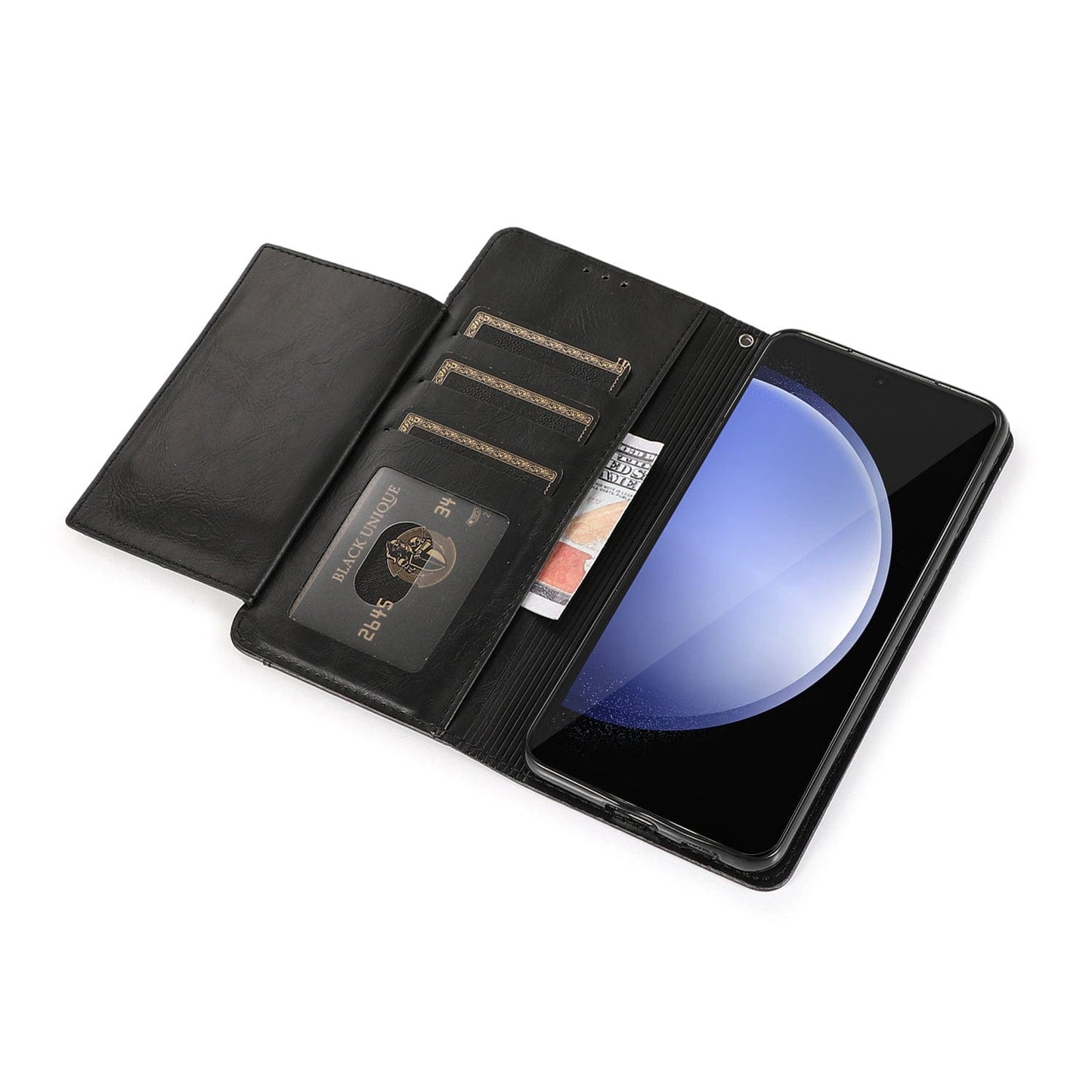 SaharaCase - Indy Series Wallet Case for Samsung Galaxy S24 FE - Scorpion Black