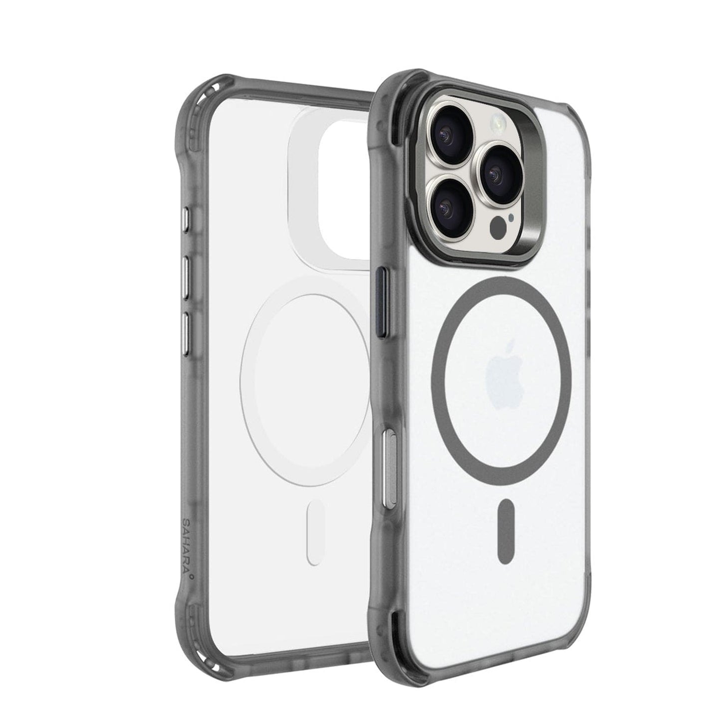 iPhone 16 Pro Max Clear Kickstand Case - Anti-Slip, Rugged, MagSafe | Venture Series