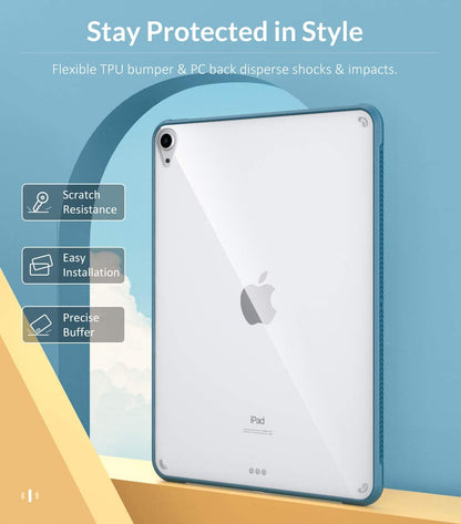 Venture Series Clear Hard Shell Case - Apple iPad Air 10.9-inch (4th/5th Gen) and iPad Air 11-inch (M2 2024 & M3 2025)