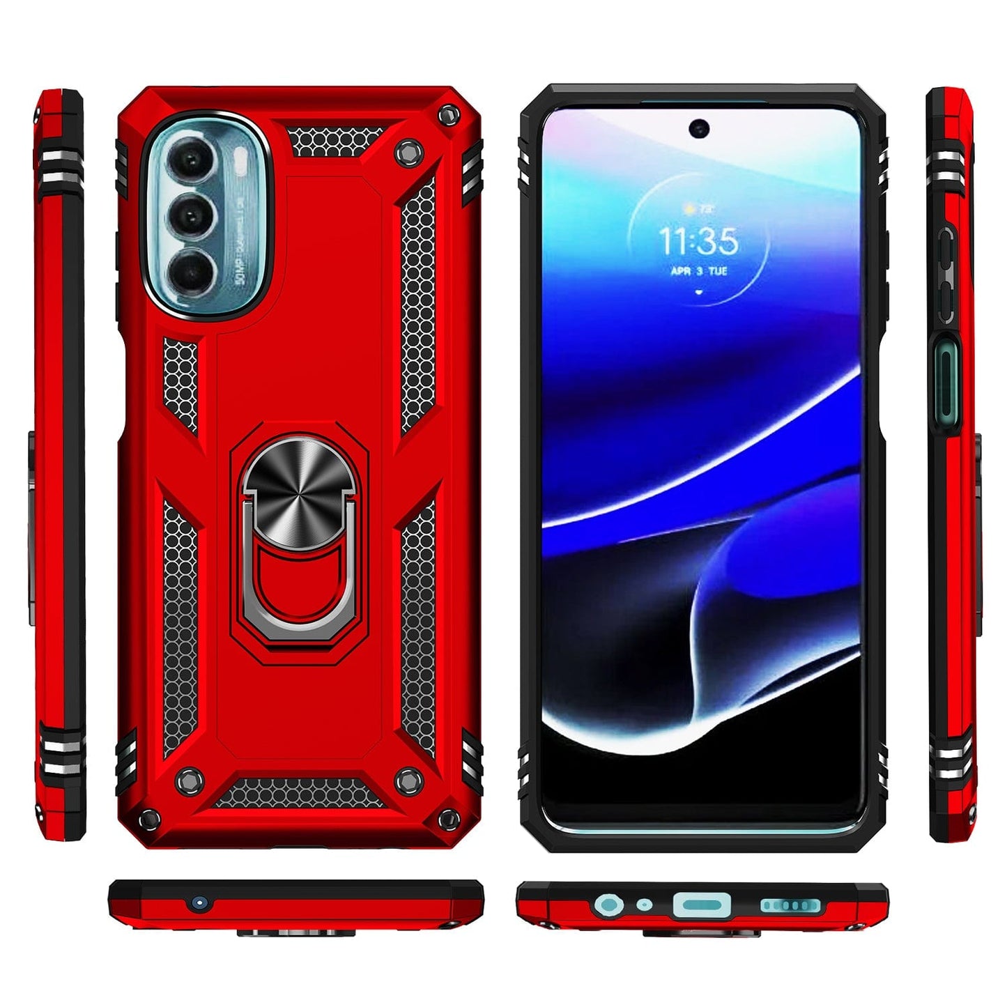 Raider Series  Heavy Duty Kickstand Case with Belt Clip - Motorola Moto G 5G 2023