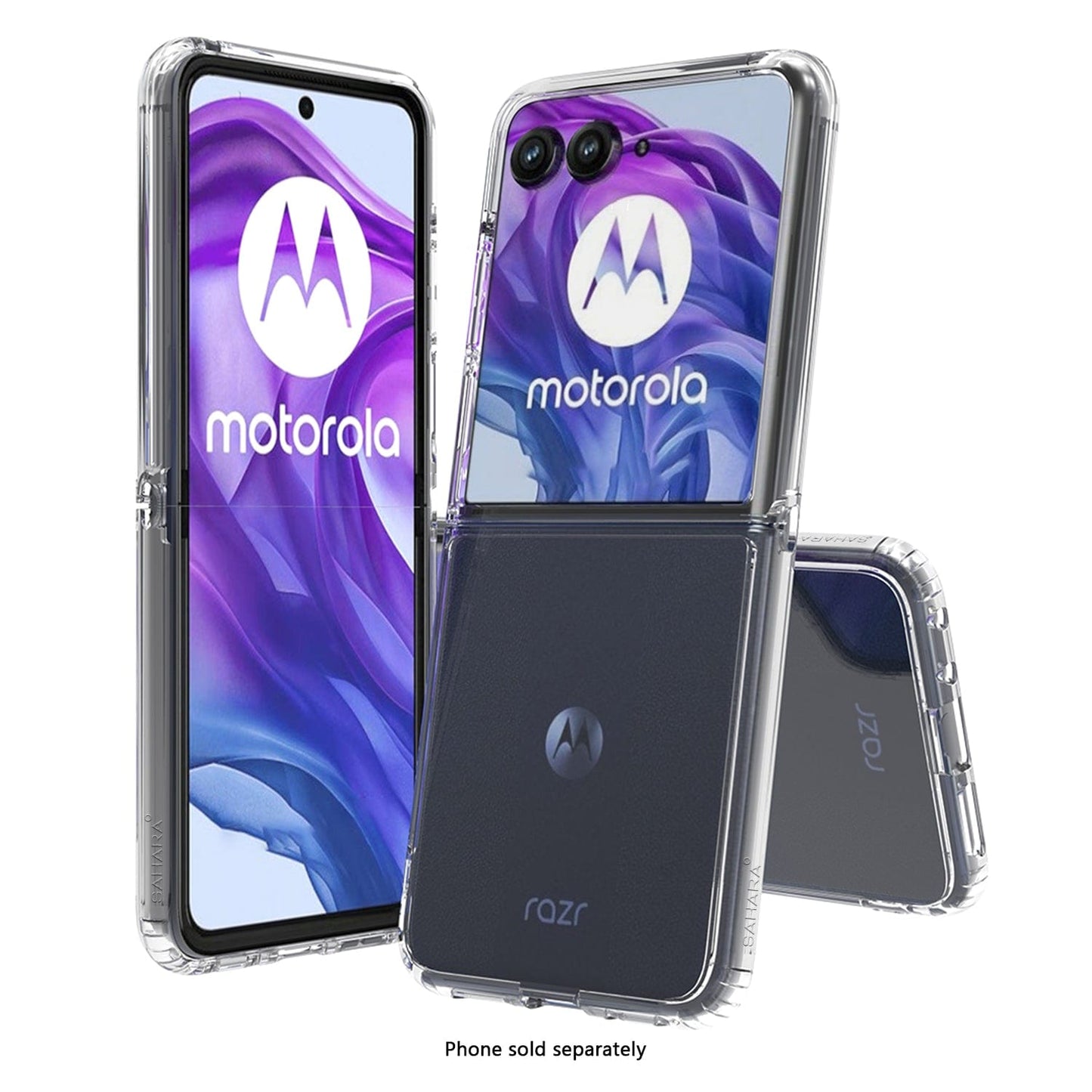 Motorola Razr+ (2025) Clear Case - Anti-Slip Grip, Shock-Absorbing Corners  | Venture Series