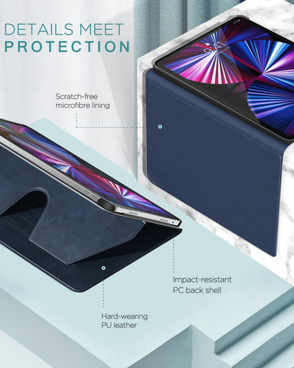 Indy Series Folio Kickstand Case - iPad Pro 11" (3rd/4th Gen) & iPad Air 11-inch M2 & M3 (2024)