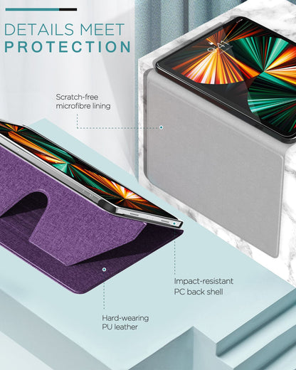 Indy Series Leather-Folio Kickstand Case - iPad Pro 12.9" and iPad Air 13"