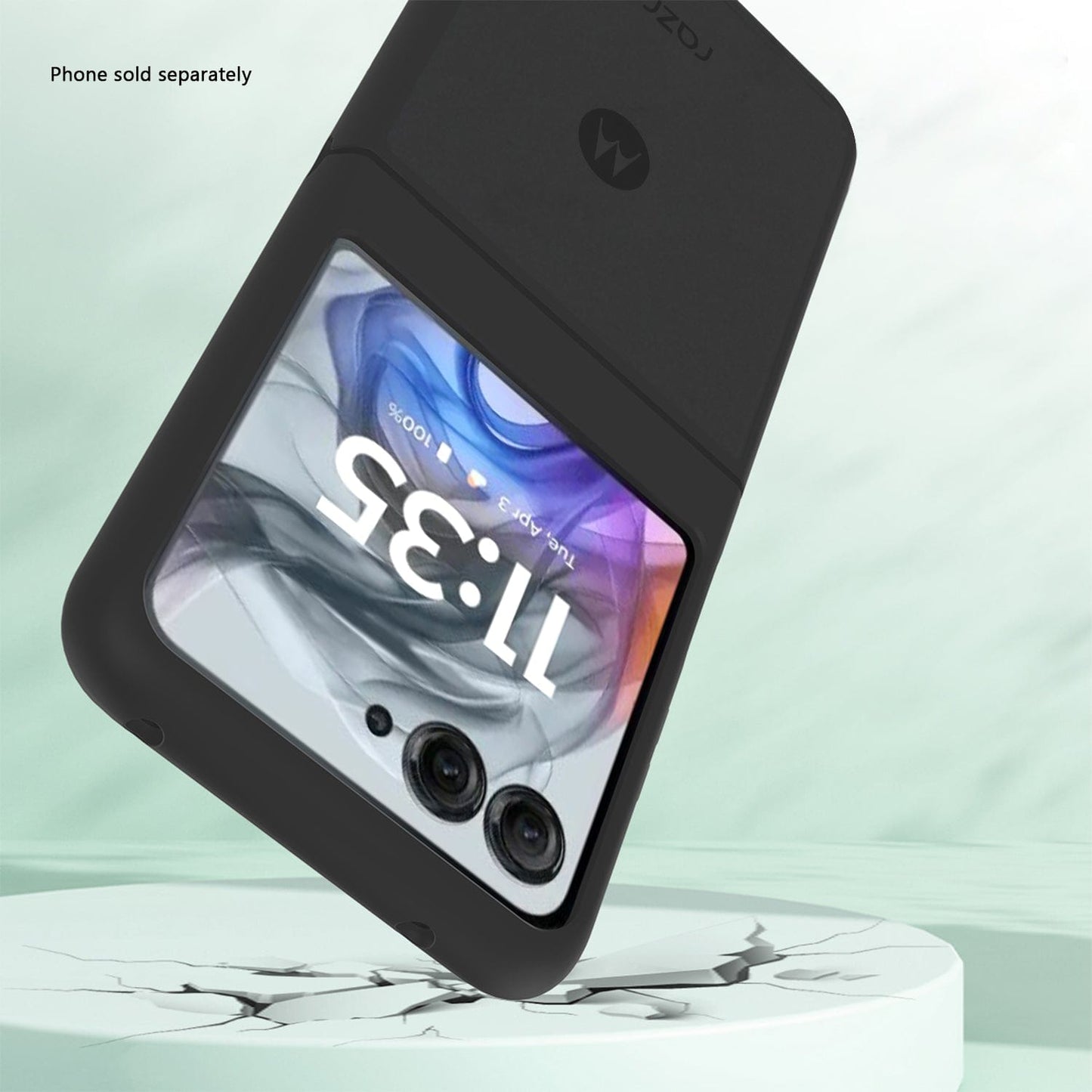 Motorola Razr (2025) Frosted Clear Semi-Transparent Back Cover - Closed-Button Design | Venture Series