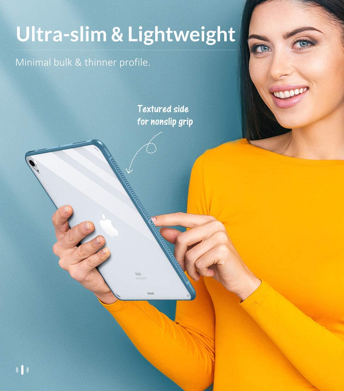 Venture Series Clear Hard Shell Case - Apple iPad Air 10.9-inch (4th/5th Gen) and iPad Air 11-inch (M2 2024 & M3 2025)