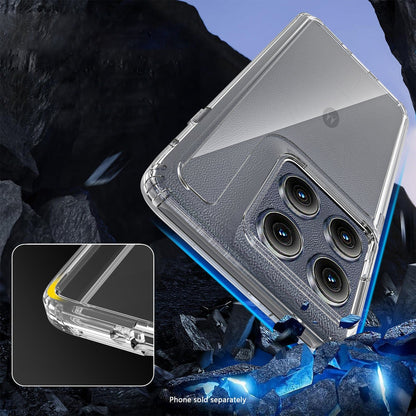 Motorola Edge (2025) Clear Case - Anti-Slip Grip Closed-Button Design | Venture Series