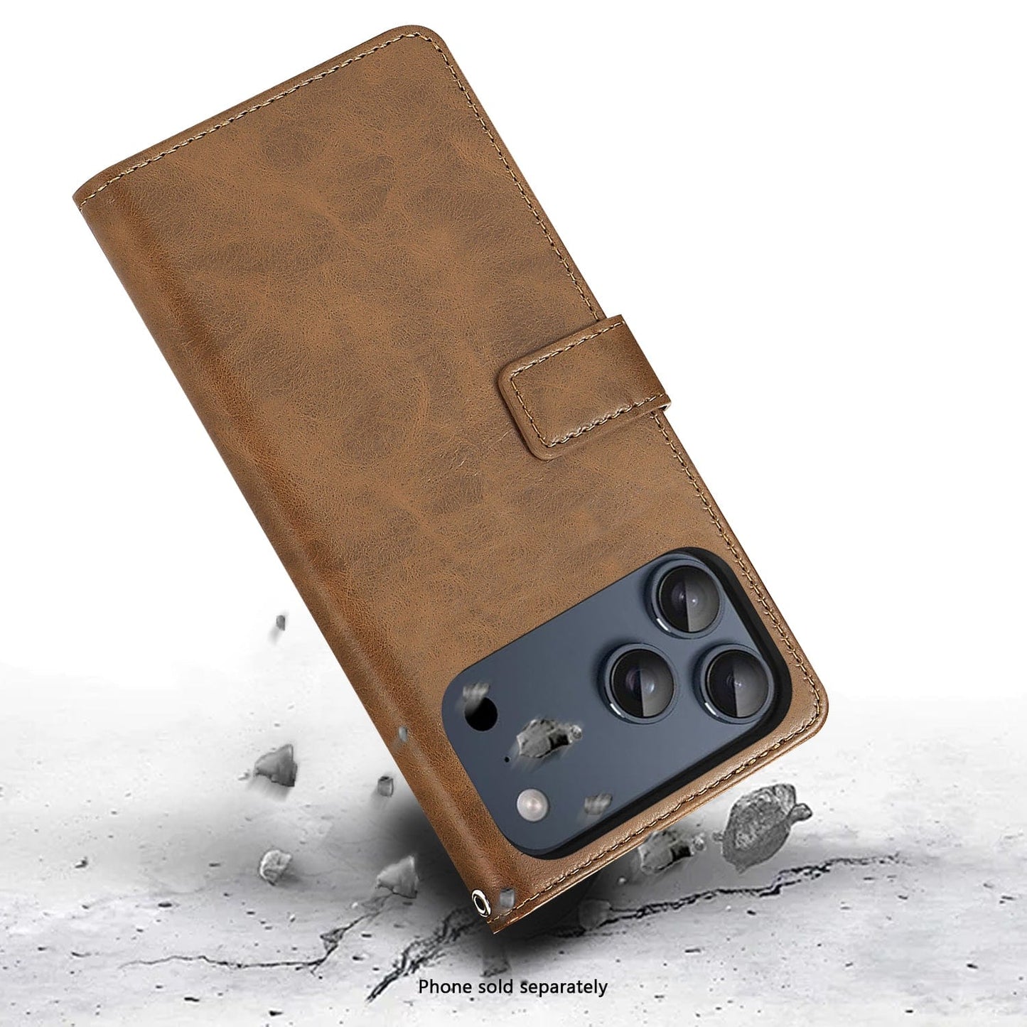 iPhone 17 Pro Case - Leather Folio Wallet | Indy Series