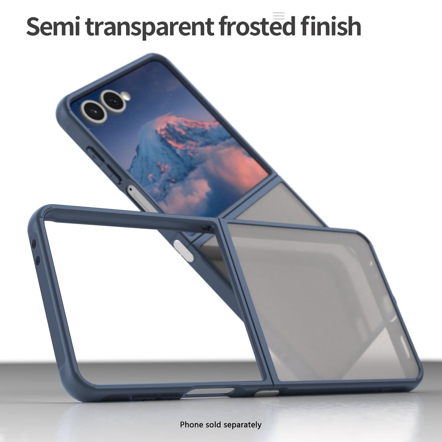 Samsung Galaxy Z Flip7 Semi Transparent Case - Anti-Slip Grip, Slim Design | Venture Series