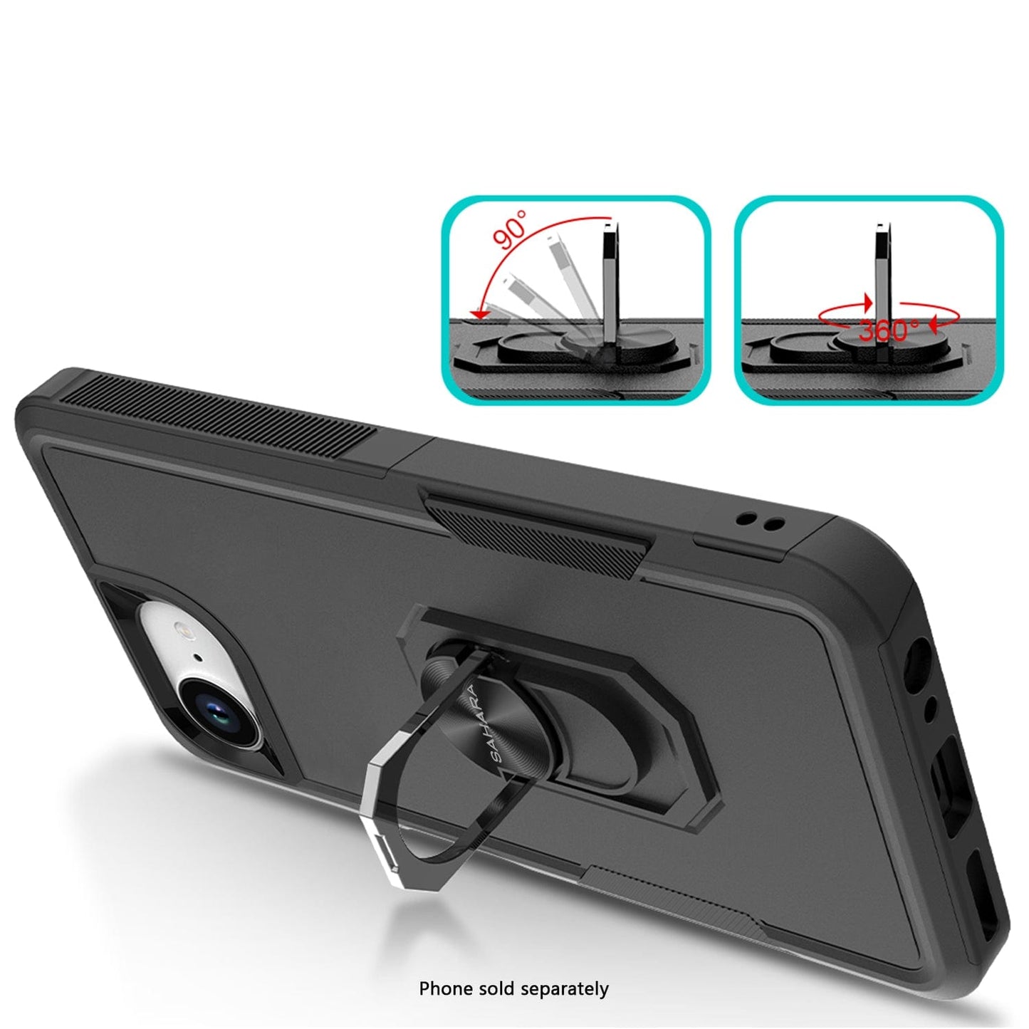 iPhone 16e Case - Heavy Duty Kickstand, Anti-Slip | Raider Series