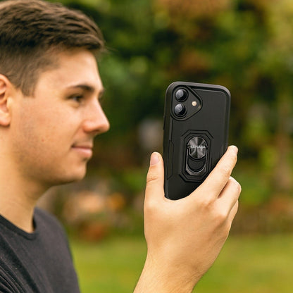 iPhone 17 Heavy Duty Case with Kickstand - Military Grade Protection, Anti-Slip Grip | Raider Series