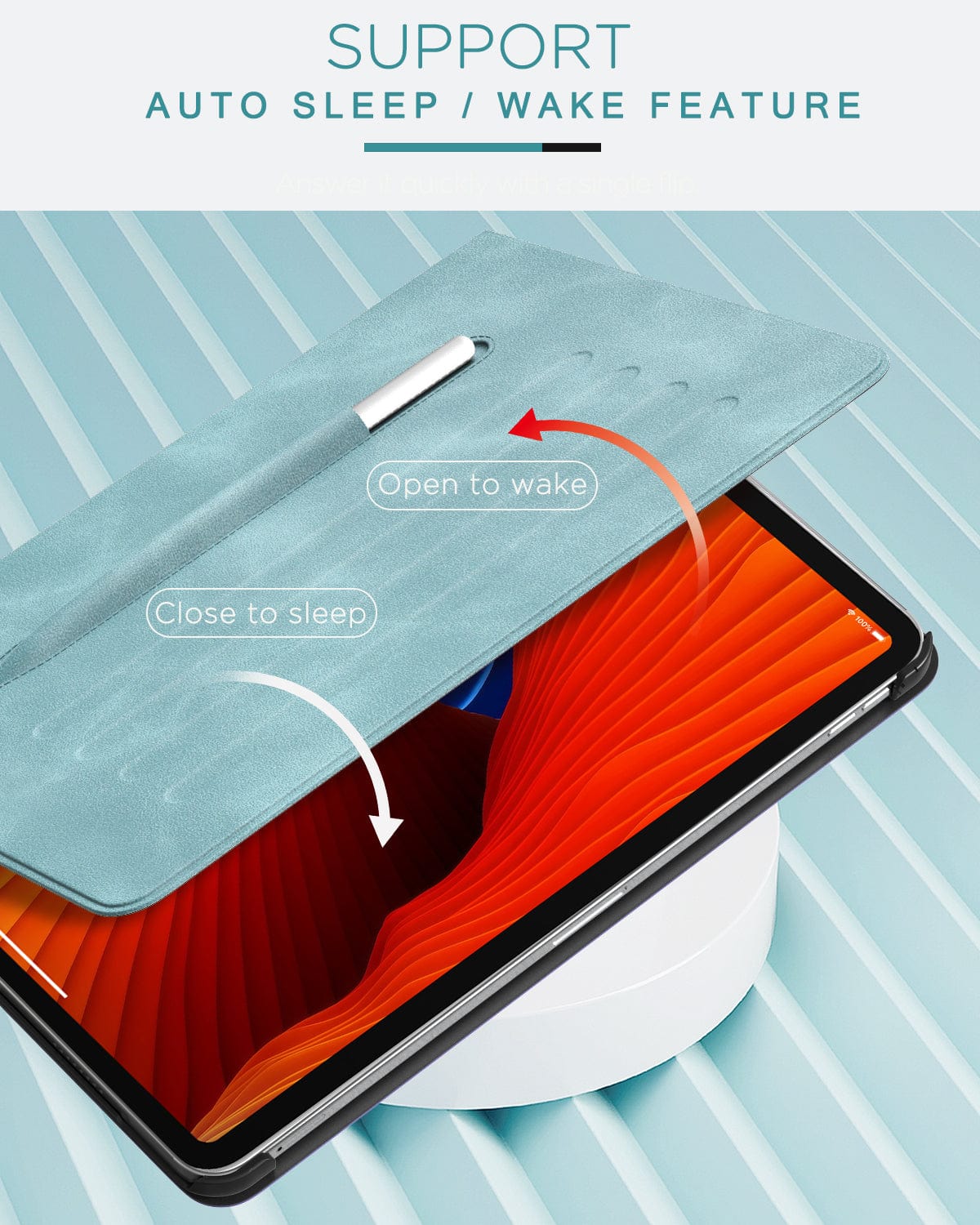 Indy Series Leather-Folio Kickstand Case - iPad Pro 12.9" and iPad Air 13"