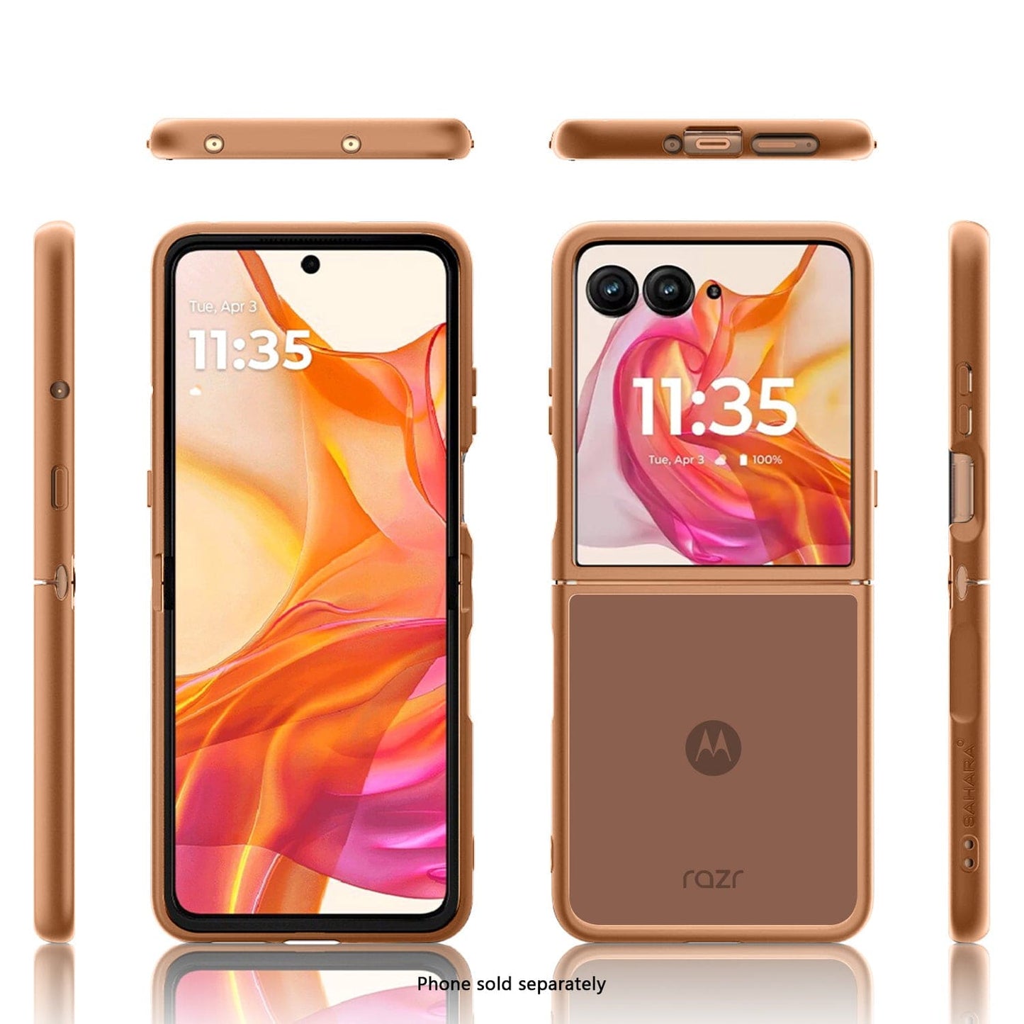 Motorola Razr Ultra (2025) Frosted Clear Semi-Transparent Back Cover - Closed-Button Design | Venture Series