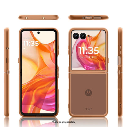 Motorola Razr Ultra (2025) Frosted Clear Semi-Transparent Back Cover - Closed-Button Design | Venture Series