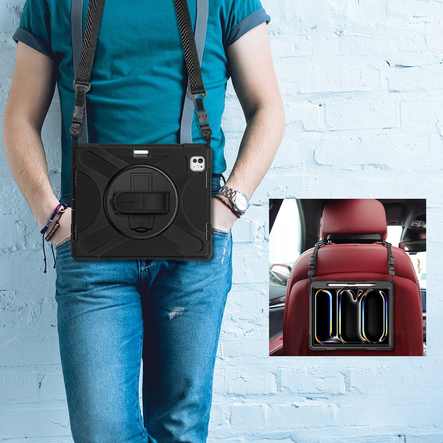 iPad Pro 13" (M4 2024 / M5 2025) Case - Heavy-Duty with Hand Strap | Raider X Series