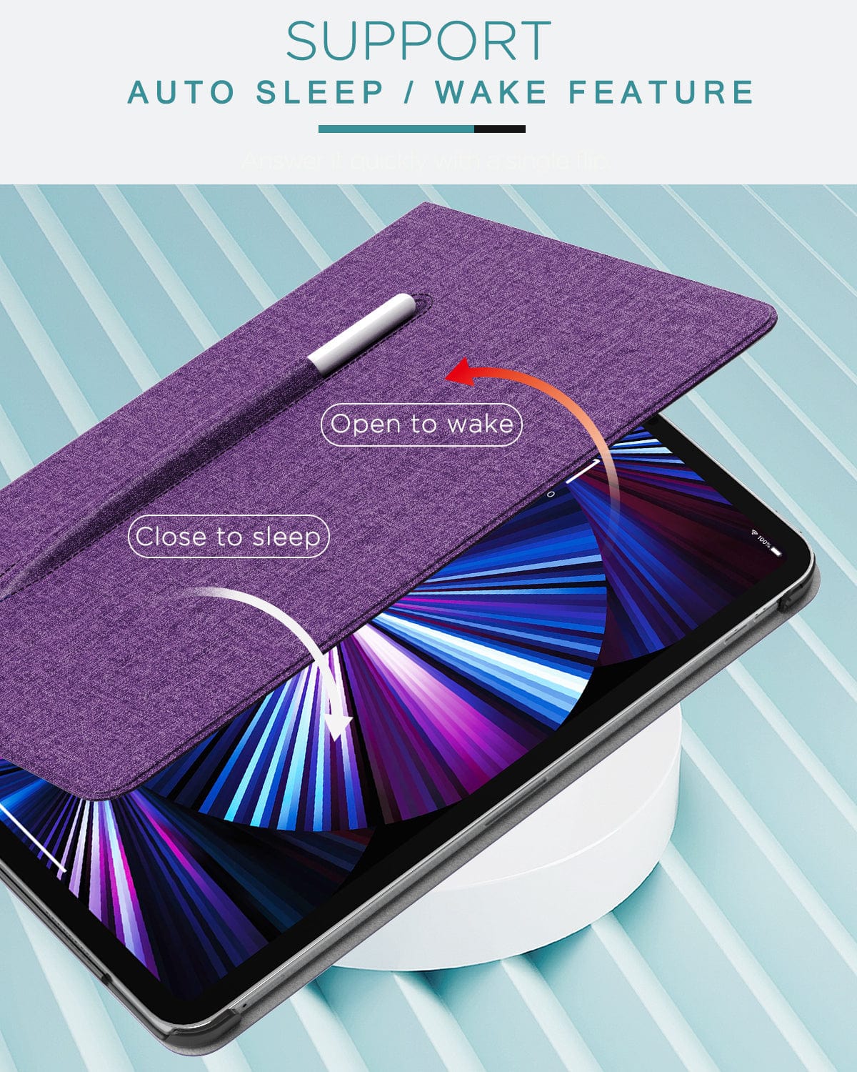 Indy Series Folio Kickstand Case - iPad Pro 11" (3rd/4th Gen) & iPad Air 11-inch M2 & M3 (2024)