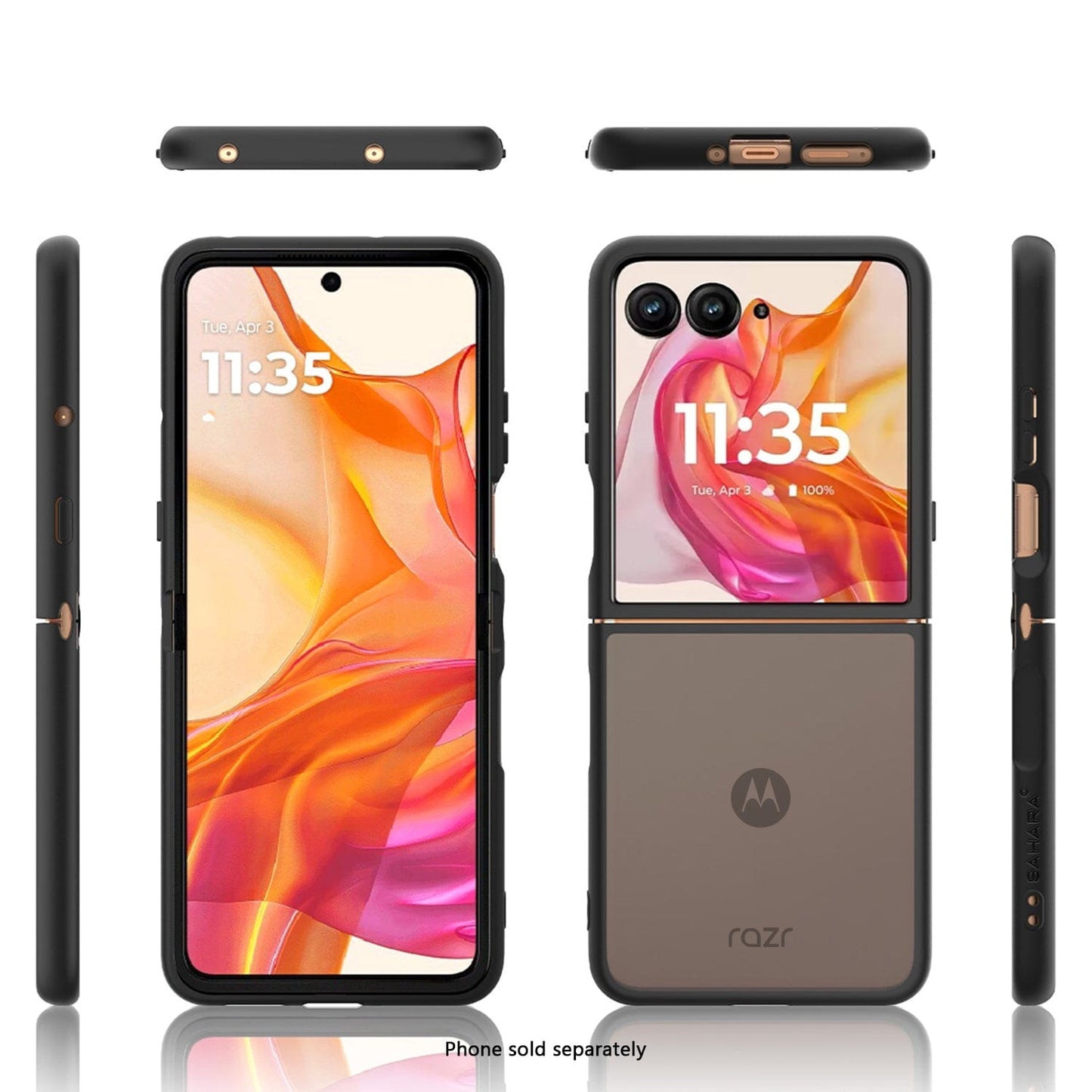 Motorola Razr Ultra (2025) Frosted Clear Semi-Transparent Back Cover - Closed-Button Design | Venture Series