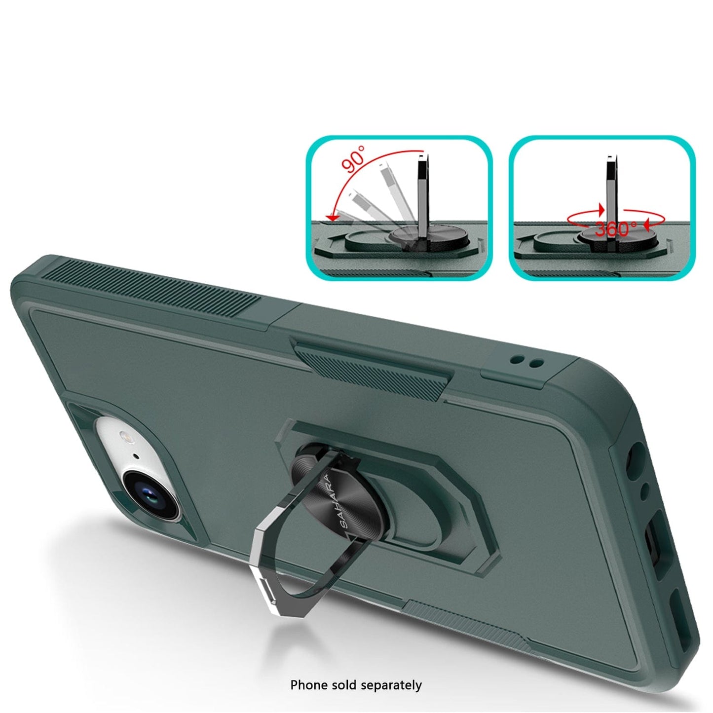 iPhone 16e Case - Heavy Duty Kickstand, Anti-Slip | Raider Series