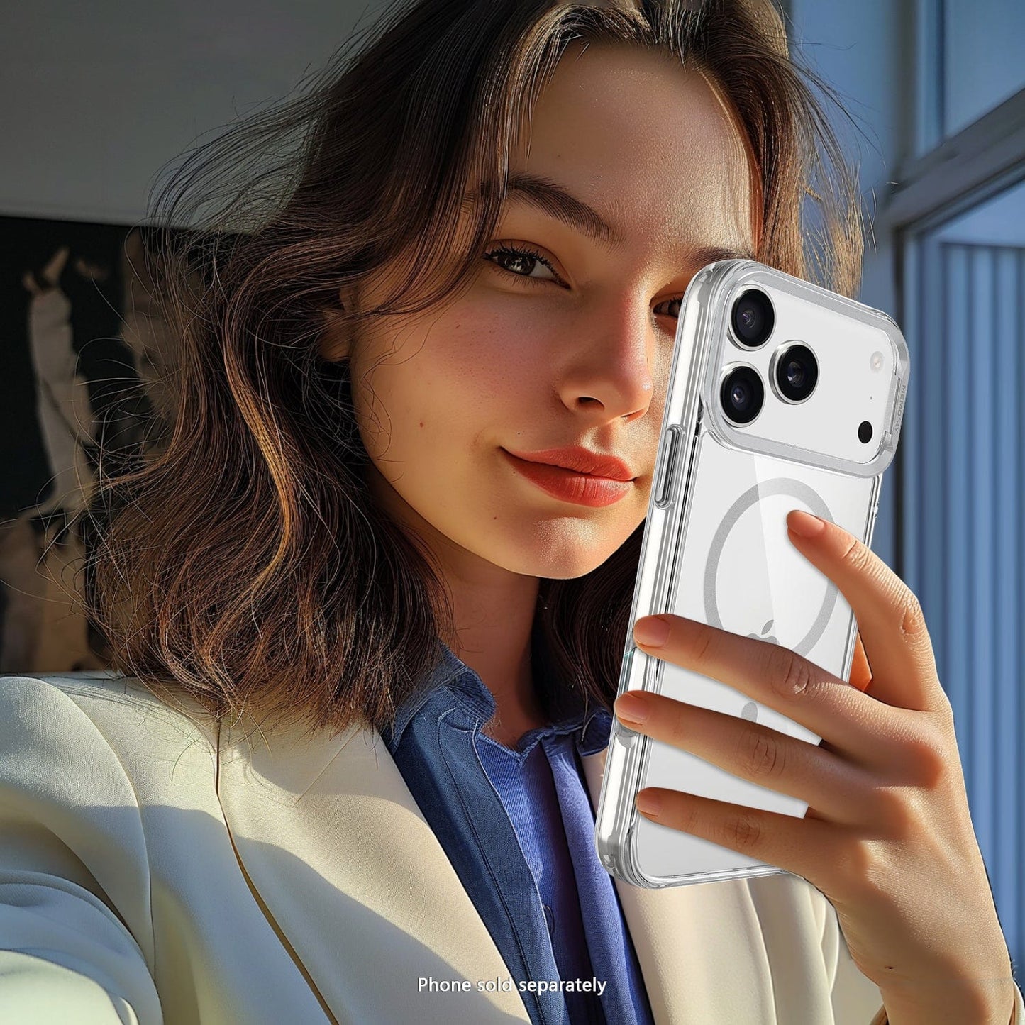 Venture Series Kickstand Case Compatible with Magsafe for Apple iPhone 17 Pro Max - Clear